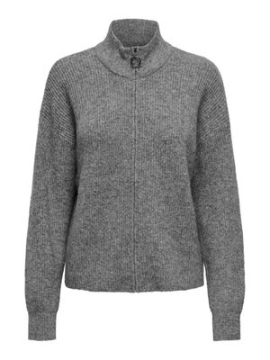 ONLTOKYO L/S ZIP CARDIGAN KNT Dark Grey Melange