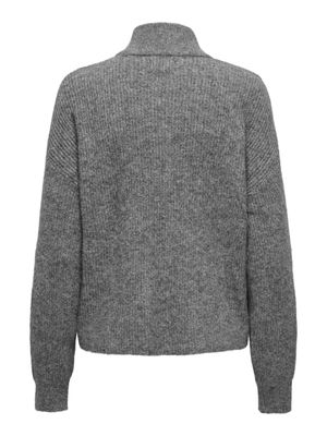 ONLTOKYO L/S ZIP CARDIGAN KNT Dark Grey Melange