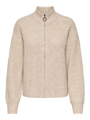 ONLTOKYO L/S ZIP CARDIGAN KNT Pumice Stone/MELANGE