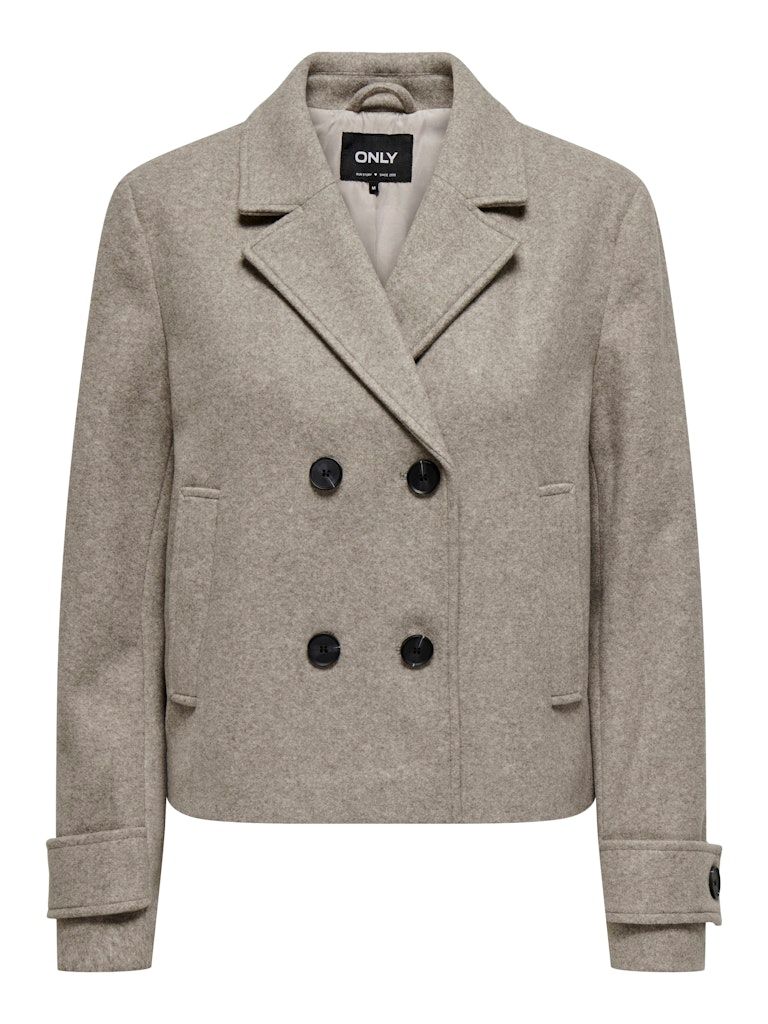 ONLFREJA LIFE SHORT DB JACKET OTW NOOS Mocha Meringue/MELANGE