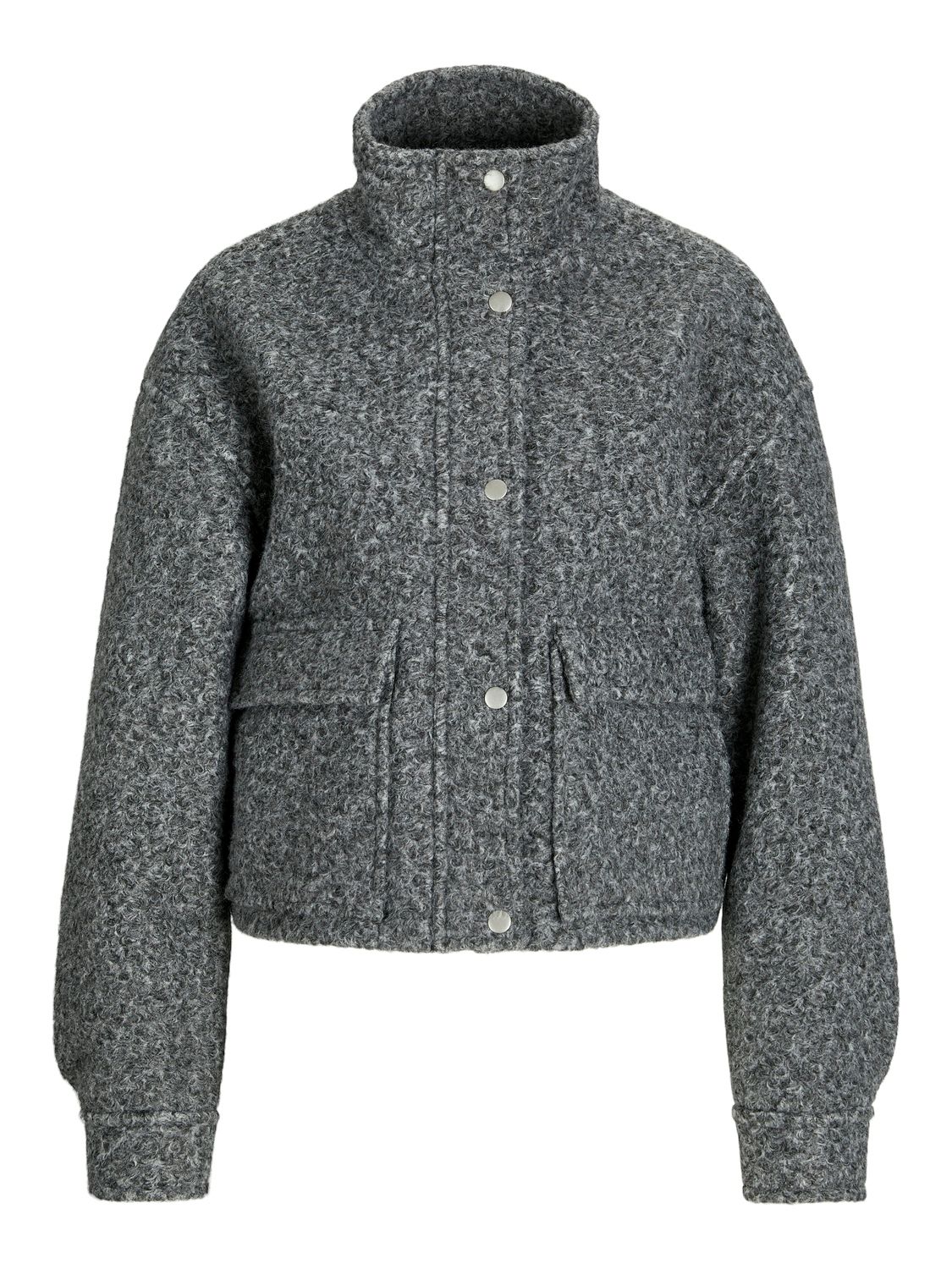 JXASTRID CURLY JACKET OTW Grey Melange