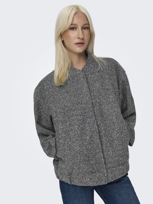 ONLGAIA BOUCLE BOMBER OTW OS Dark Grey Melange