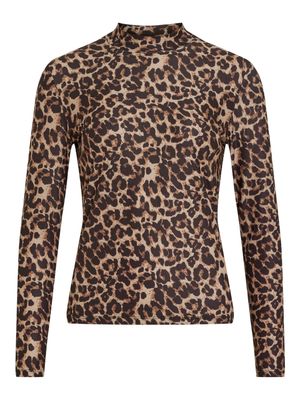 VILEOA VISCOSE L/S ROLLNECK TOP / LC Nomad/LEO