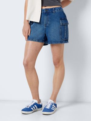 NMSMILEY CARGO NW SHORTS VI443MB NOOS Medium Blue Denim