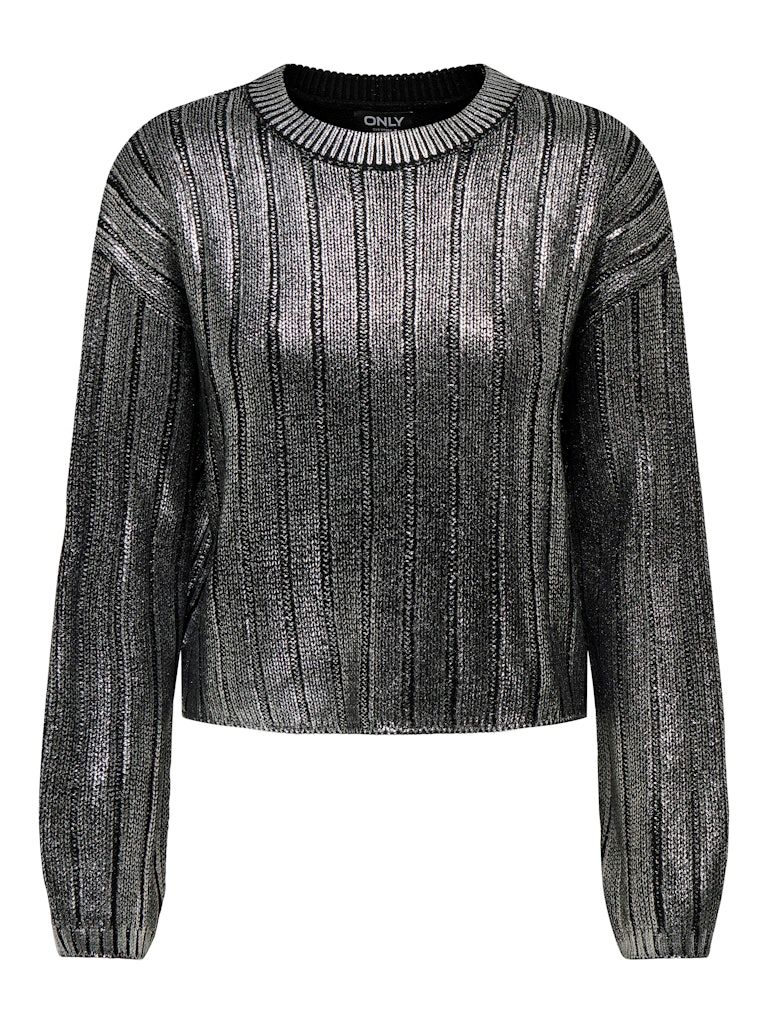 ONLKAMA LS O-NECK FOIL KNT Black-Silver foil
