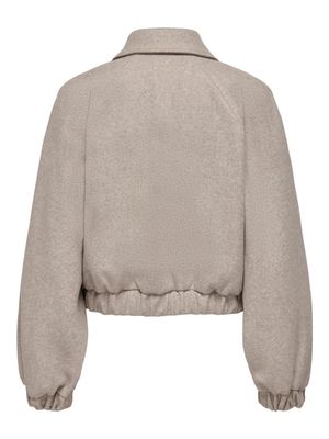 ONLNANCY LIFE COLLAR JACKET CC OTW Simple Taupe-Melange