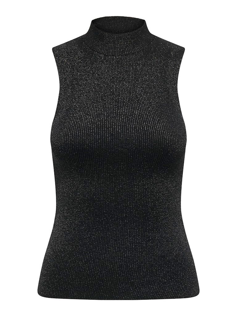 ONLNINNA SL GLITTER HIGHNECK KNT Black-Black glitter