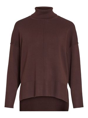 VIOSTRIA ROLLNECK L/S KNIT TOP-NOOS Coffee Bean