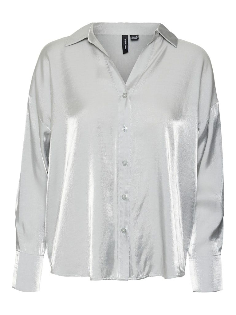 VMQUEENY LS SHIRT WVN Silver