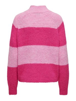 JDYZOEY LIFE L/S HN RAGLAN PUL KNT NOOS Fuchsia Fedora-BEGONIA PINK