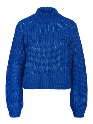 NMTESSA L/S HIGH NECK KNIT Lapis Blue