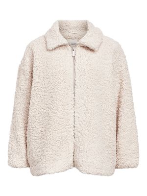 OBJPENNY LO TEDDY JACKET 134 White Sand