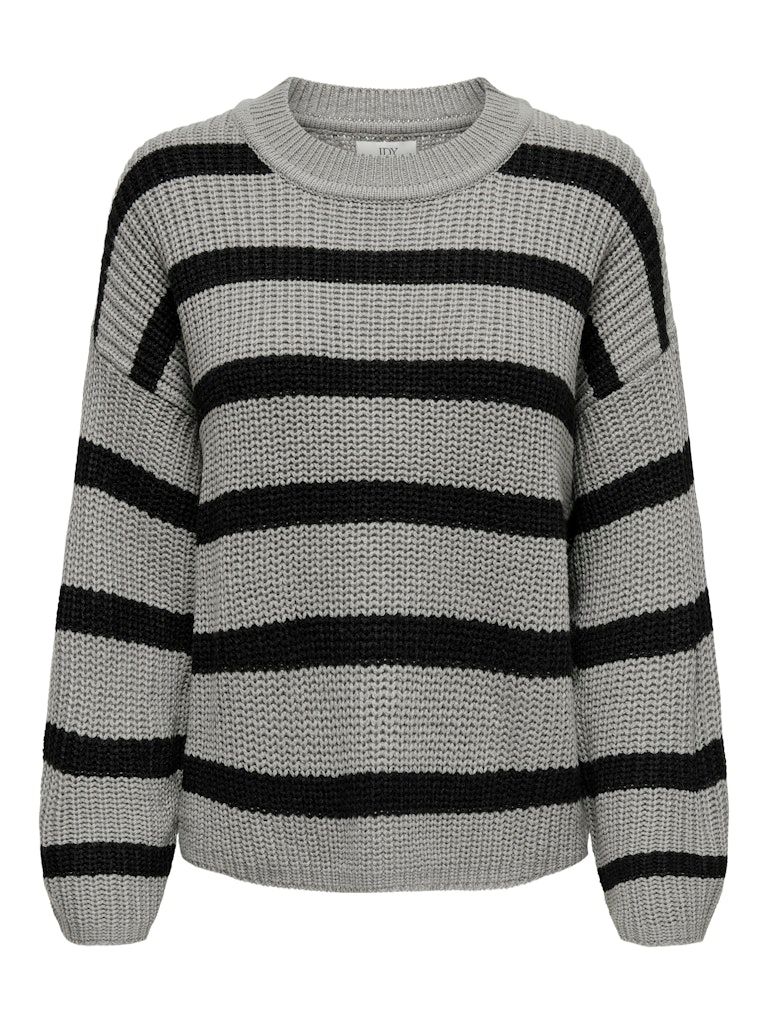 JDYJUSTY L/S STRIPE PULLOVER KNT NOOS December Sky-BLACK