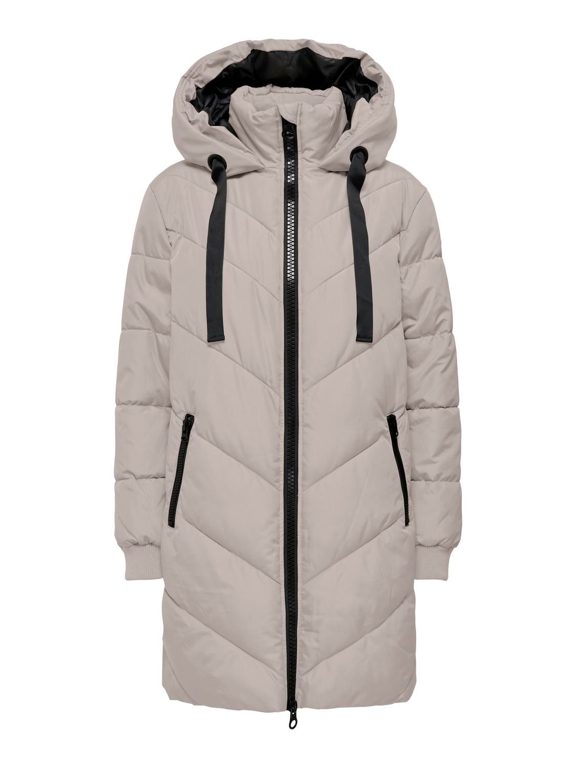 JDYSKYLAR PADDED HOOD JACKET OTW NOOS Chateau Gray/BLACK