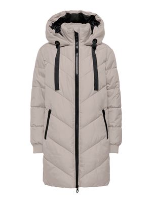 JDYSKYLAR PADDED HOOD JACKET OTW NOOS Chateau Gray/BLACK