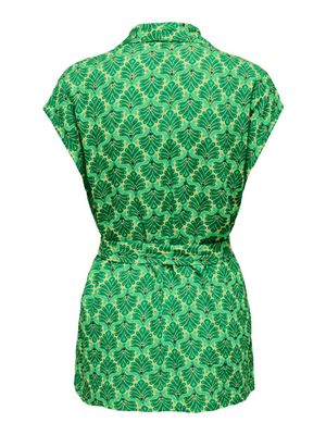 ONLTHYRA AOP BELT VEST WVN CS Deep Mint/GREEN