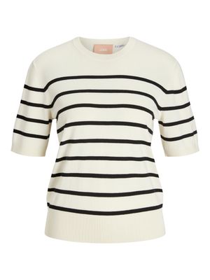 JXLAYLA COMFY SS KNIT NOOS Vanilla Ice//Black