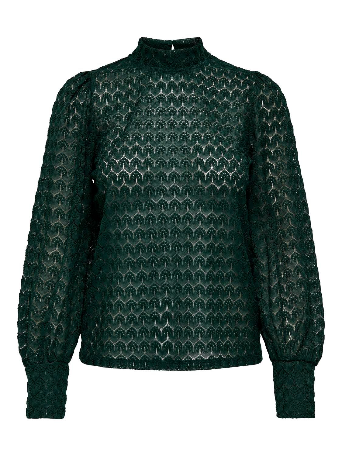 JDYAVERY L/S LACE TOP JRS NOOS Scarab