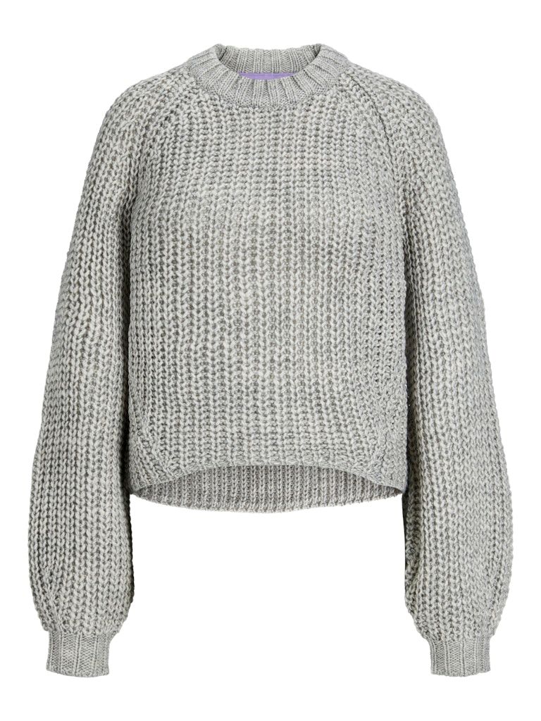 JXKELLY CHUNKY CREW NECK KNIT SN Grey Melange