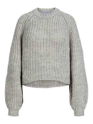 JXKELLY CHUNKY CREW NECK KNIT SN Grey Melange