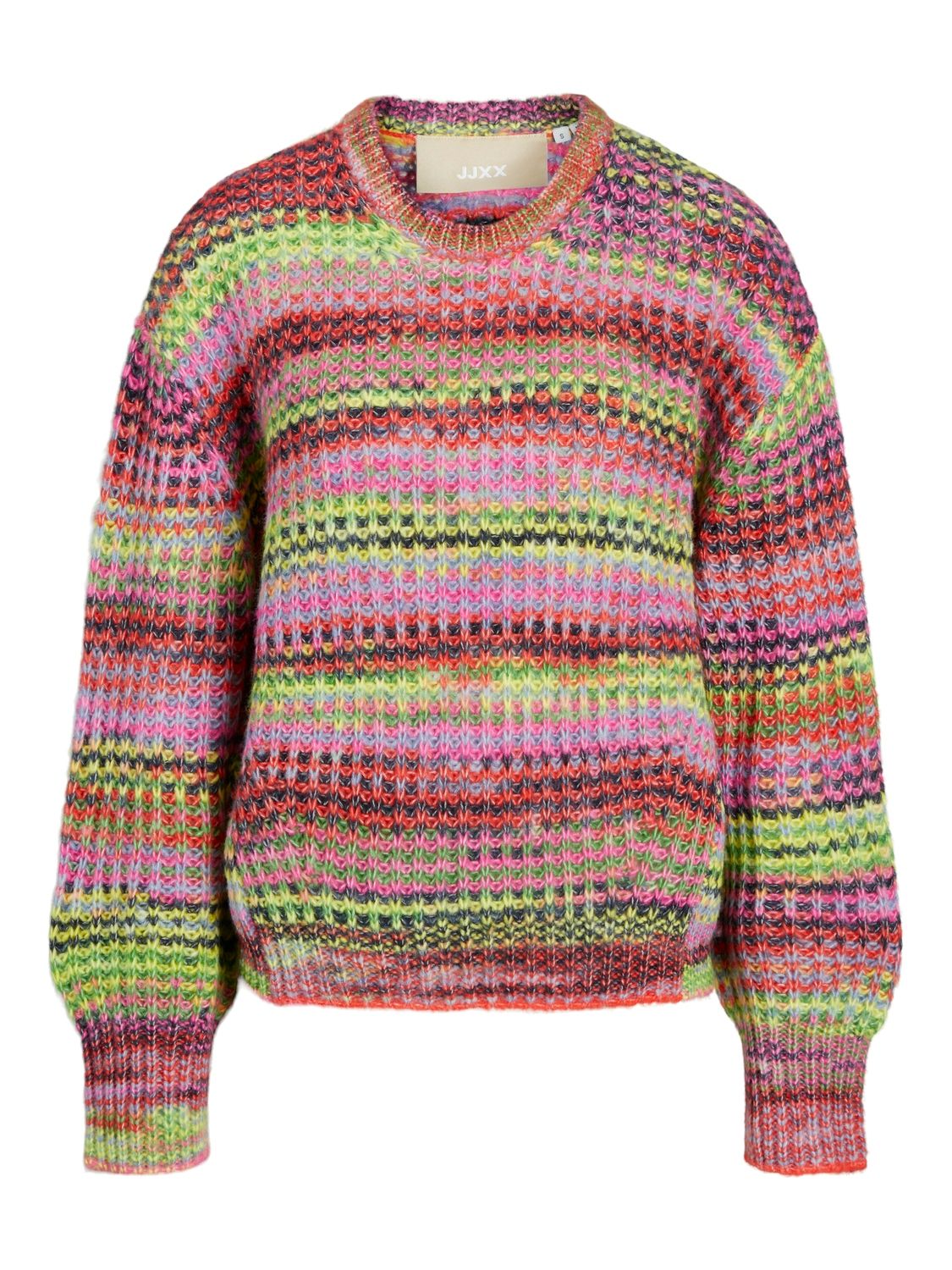JXSIMONE SPACE DYE CREW NECK KNIT SN Fiery Red//multi spa