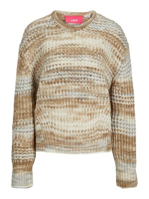 JXSIMONE SPACE DYE CREW NECK KNIT SN Kelp//multi space dy