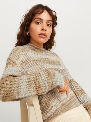 JXSIMONE SPACE DYE CREW NECK KNIT SN Kelp//multi space dy