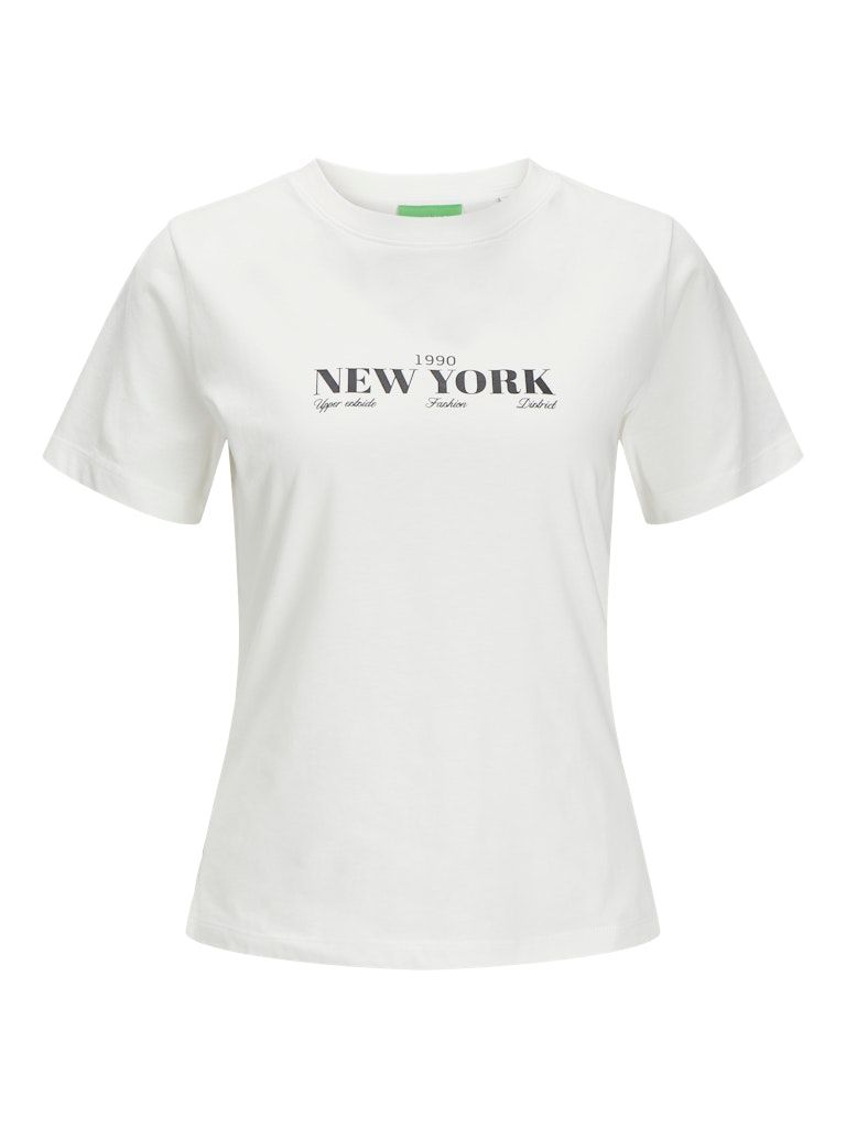 JXLINNEA REG SS PRINT TEE JRS SN Blanc de Blanc