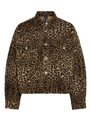 PCASTRID LS SHORT DENIM SHIRT D2D Black-LEO DENIM