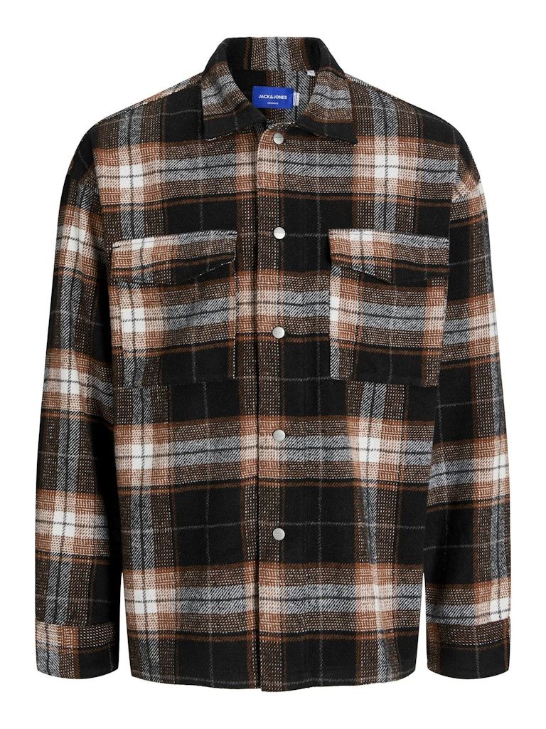 JORVESTERBRO CHECK OVERSHIRT LS SN Black