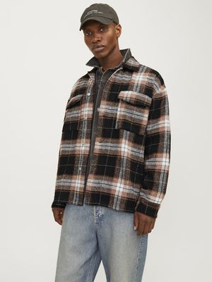 JORVESTERBRO CHECK OVERSHIRT LS SN Black