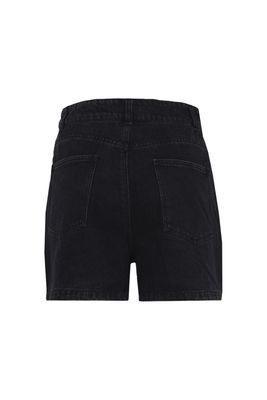 PCRHINY HW RHINESTONE DENIM SHORTS D2D Dark Grey Denim-RHINESTONES