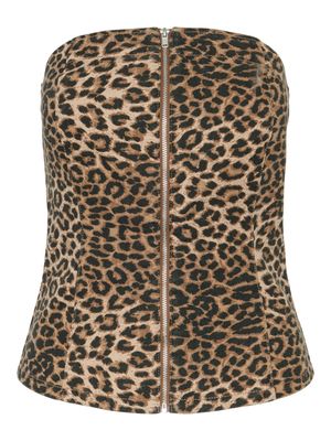 PCGINGER SL ZIP TOP D2D JIT Black/LEO DENIM