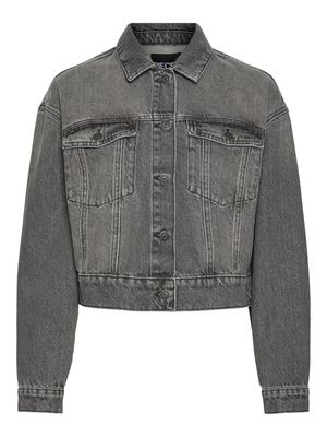 PCNYNNE DENIM JACKET Grey Denim