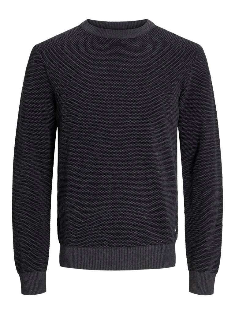 JJEGLOBE KNIT CREW NECK NOOS Dark Grey Melange