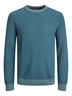 JJEGLOBE KNIT CREW NECK NOOS Goblin Blue