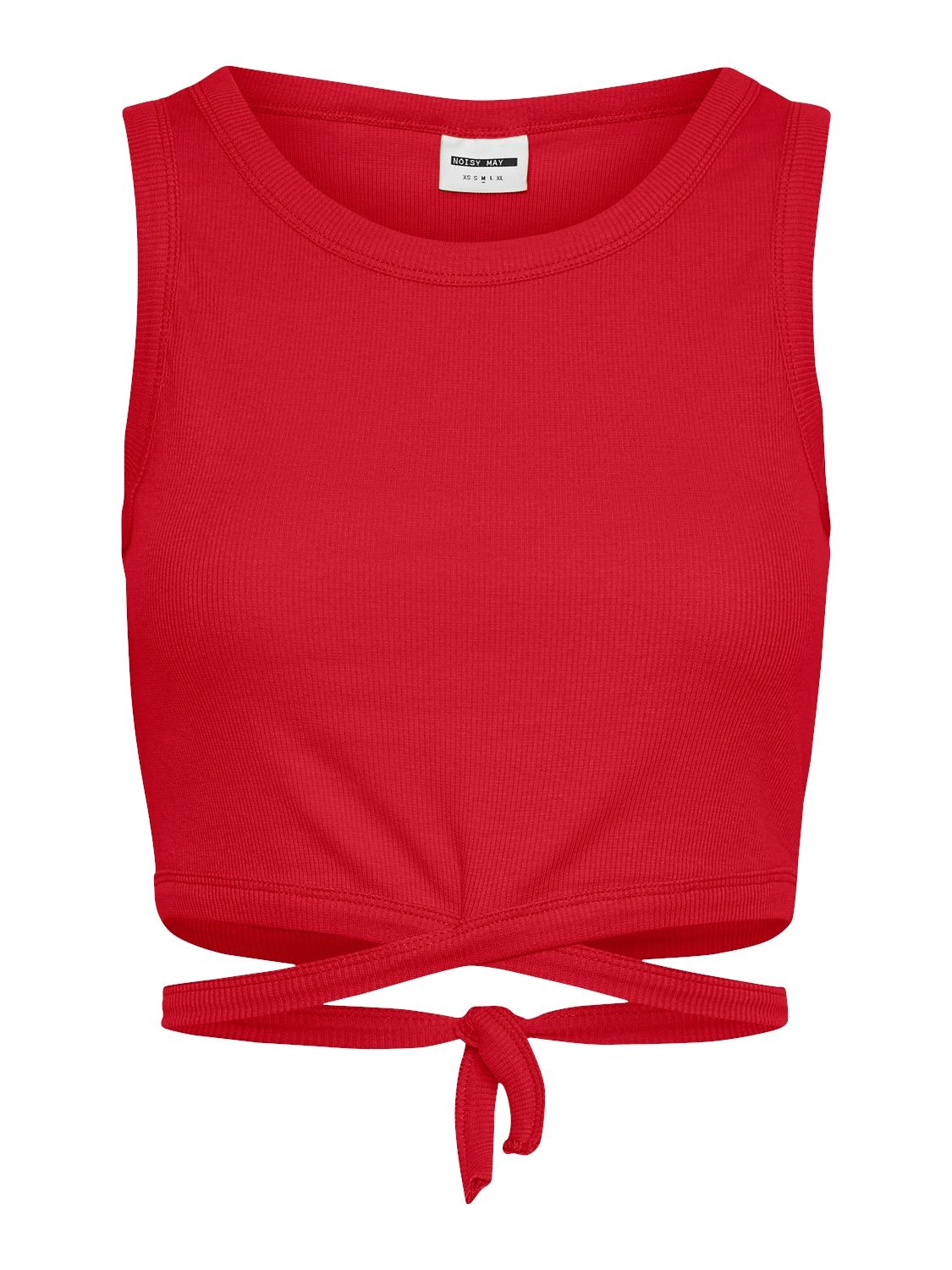 NMMAYA S/L TIE FRONT TOP Racing Red