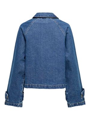 ONLAPRIL SHORT DNM TRENCH AKM Medium Blue Denim