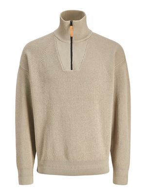 JCOOUTDOOR KNIT HALF ZIP HIGH NECK SN Crockery
