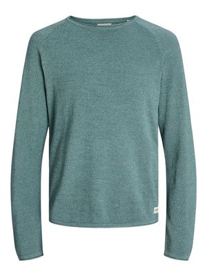 JJEHILL KNIT CREW NECK NOOS Goblin Blue/Twist