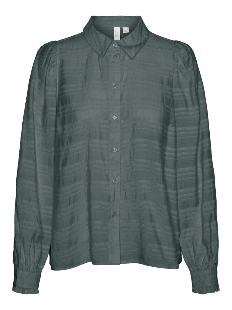 VMTAYLOR L/S SHIRT WVN BTQ Balsam Green