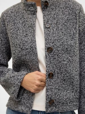VMHAYLI LS CARDIGAN JRS GA Light Grey Melange-Dark grey m