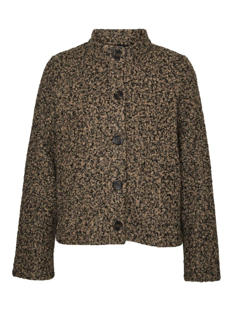 VMHAYLI LS CARDIGAN JRS GA Silver Mink-Black