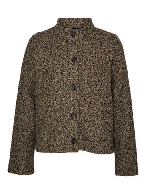VMHAYLI LS CARDIGAN JRS GA Silver Mink-Black