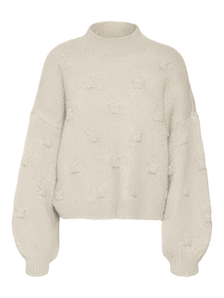 VMGAIL LS HIGHNECK PULLOVER GA Birch
