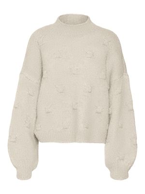 VMGAIL LS HIGHNECK PULLOVER GA Birch