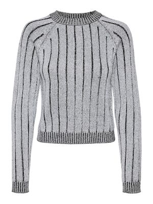 VMVANJA LS O-NECK PULLOVER Black-W SILVER LUREX