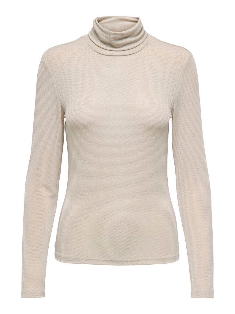 ONLCLARA L/S ROLLNECK JRS Pumice Stone-Pumice stone glit
