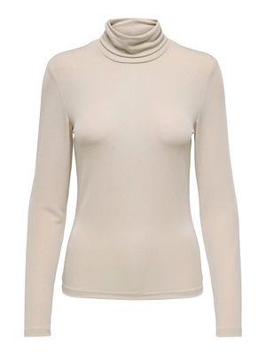 ONLCLARA L/S ROLLNECK JRS Pumice Stone-Pumice stone glit