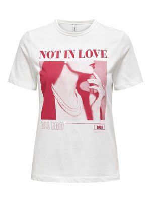 ONLALBA LIFE S/S EGO TOP BOX JRS Cloud Dancer-Love